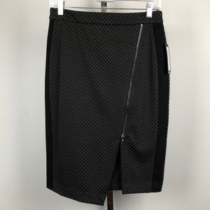 Worthington brown and black pencil skirt 4P NWT